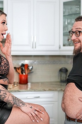 Talya - Tattooed Blonde Deepthroat & Ride - 01