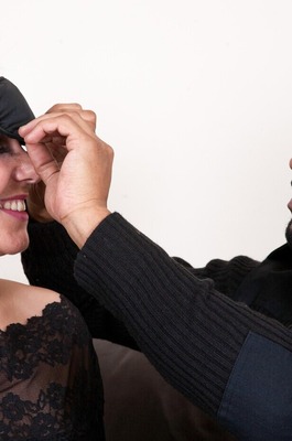 Ashley Rider Blindfolded Interracial On Leather Couch - 02