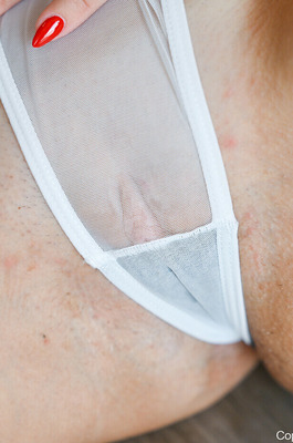 Lula Opens A Sheer Bodysuit For Pussy Close Views - 13