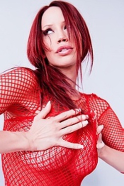 Bianca Red Fishnet